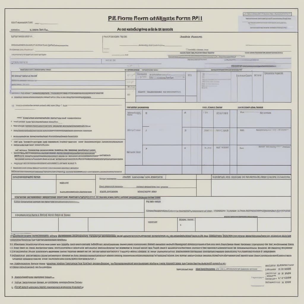 Hướng dẫn điền mẫu PL II-1