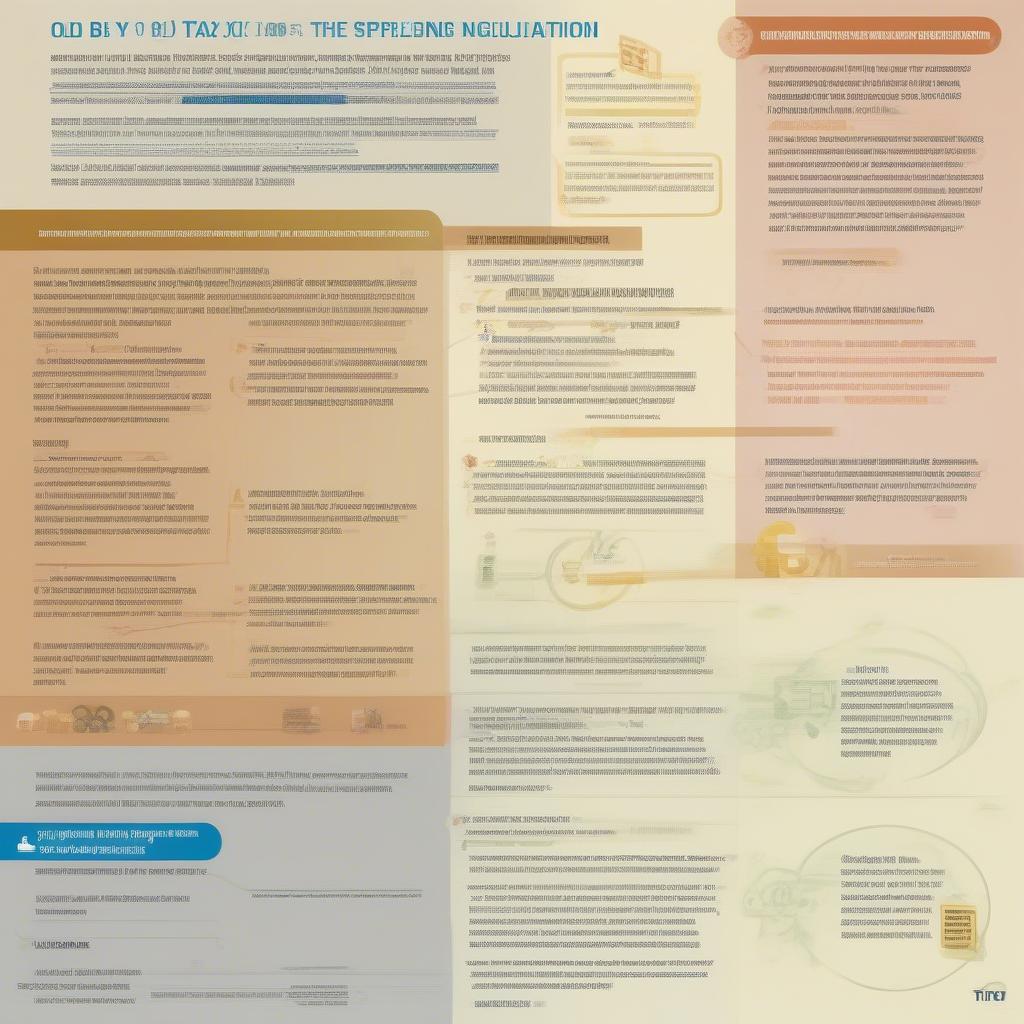 Infographic comparing old and new tax regulations, highlighting key changes.