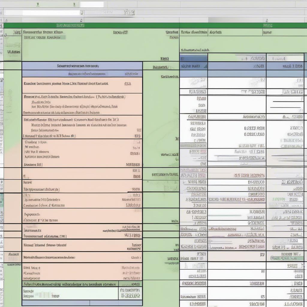 Bảng Cân Đối Kế Toán Thông Tư 133 trên Excel